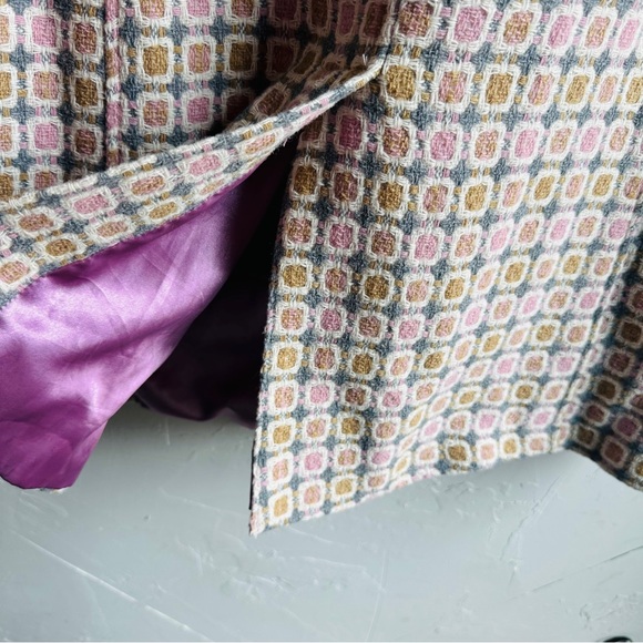 Marciano Guess Retro‎ Long Peacoat Coat Mod Gossip Girl Feminine Wool Blend Sz M - Picture 12 of 15